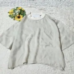 TICCA 洗えるキュプラ　ビックポケット ブラウス　Tシャツ　日本製のサムネイル