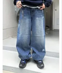 Chikashitsu + painted buggy denim pantsのサムネイル