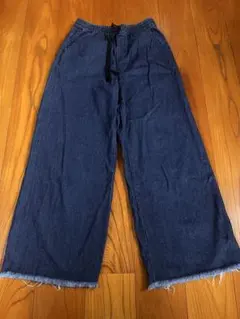 AZUL BY MOUSSY ダークブルー ワイドパンツ