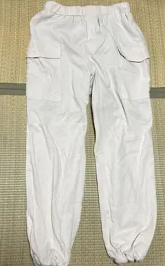 Alma Design リネン混　ベージュ イージーパンツ　ジョガー