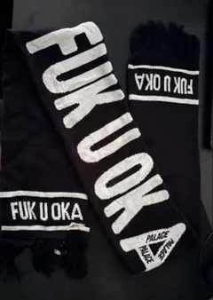 PALACE FUKUOKA限定 マフラー ブラック ホワイト パレス 福岡