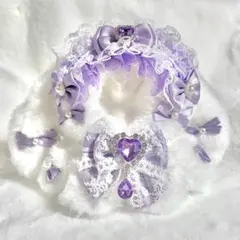 ぬい服 着ぐるみ にじぱぺっと 10cm 11cm おすわり 垂れ耳 紫