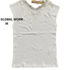 【新品】GLOBAL WORK Beautee フレンチスリーブカットソー M