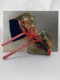 和風髪飾り　リボン型　かんざし　マニッシュ 成人式 正月