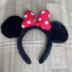 ミニー・マウス風カチューシャ 黒と赤