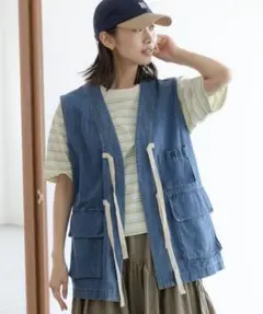 niko and... C-1風ポケットベスト　デニム