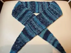 オパール毛糸　ハンドメイド　ミニマフラー　ソフィースカーフ