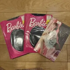 Barbie ブラックストッキング M-L 2パック➕1パック