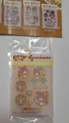 サンリオキャラクターズ　ごほうびシール風チャーム　『マイメロディ』