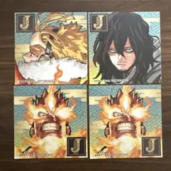 ヒロアカ　ジャンプショップ　購入特典　ヒーロー夏祭り　4枚セット　ホークスほか