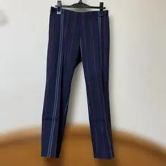 UNIQLO ネイビー ストライプ カジュアルパンツ