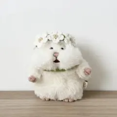 はむにぎり用　いちごのお花のヘッドドレス　単品のサムネイル