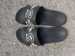 RVCA ブラック ロゴ サンダル