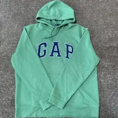 GAP グリーン フード付きパーカー L