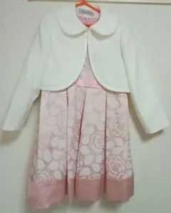 フォーマルワンピース ピンク 花柄　130cm