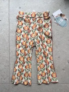 【新品未使用】しまむら moffy stella レトロ柄メローパンツ 90cm