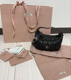 ☆超美品☆miu miu ハート柄 ボディバッグ ウエストポーチ 5BL009