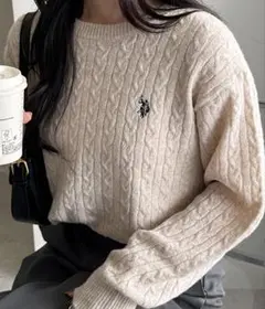 RANAN/solleim U.S. POLO ASSN. ケーブルニット