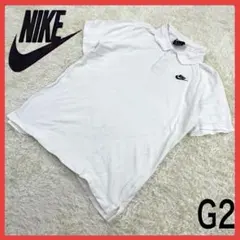 送料無料！ ナイキ モノトーン ゆるたぼ 00s 半袖 ポロシャツ 刺繍ロゴ