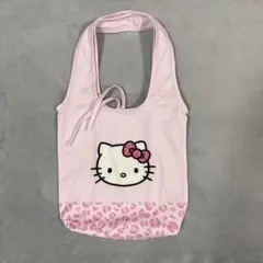Hello Kitty トートバッグ ピンク レオパード柄