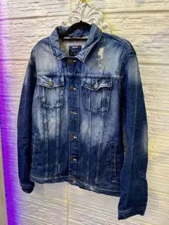 最終値下げ‼️Bershka ダメージ加工 デニムジャケット M