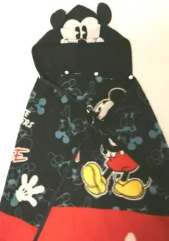 Mickey Mouse ポンチョ フード付きブランケット 子供～大人までOK