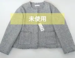 ◆セール中◆【未使用】UNIQLO ノーカラージャケット S グレー