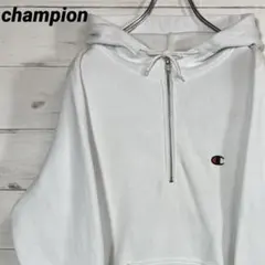 【極希少】チャンピオン×ハレ☆パーカー☆ハーフジップ☆リバースウィーブ☆M