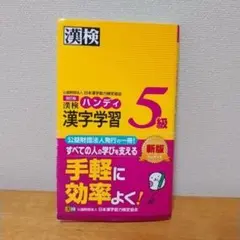 漢検ハンディ 漢字学習 5級