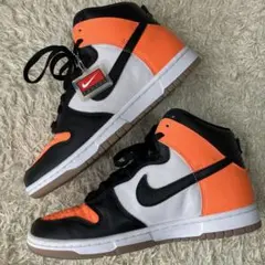 25cm NIKE ナイキ バイユー DUNK HI ダンク ハイ オレンジ