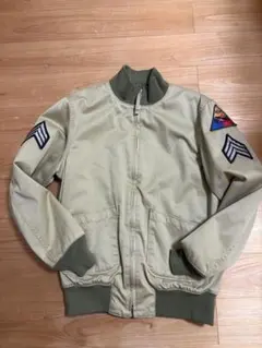 ALPHA INDUSTRIES ベージュ タンカースジャケット フリース内張り