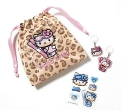 sweet３月号付録　Hello Kitty 4点セット ヒョウ柄