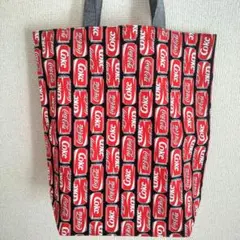 ハンドメイド A4 トートバッグ【コーラ柄】