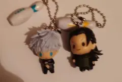 呪術廻戦 キーホルダー 五条悟、夏油傑 ラウンドワン