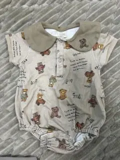 tete a tete クマ柄ロンパース 70