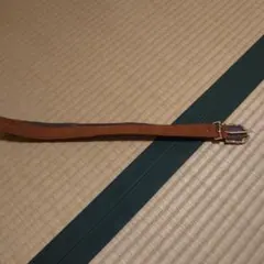 茶色 編み込みデザイン ベルト