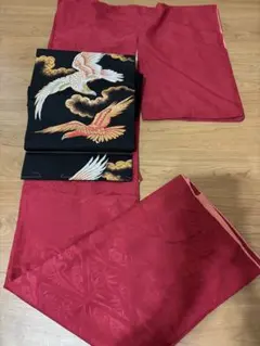 アンティーク　赤と黒 鷲帯2点