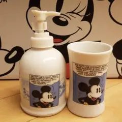 ディズニー　ミッキーマウス　陶器　ディスペンサー　コップ　セット　新品　未使用