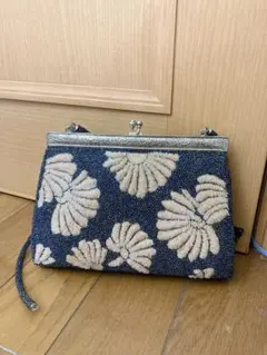 和装クラッチバッグビーズ調　未使用