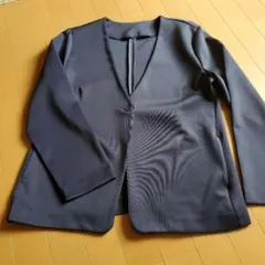 アクアガレージ　ノーカラージャケット(紺)のサムネイル