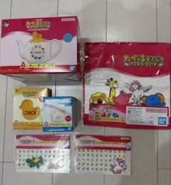 たべっ子どうぶつ　一番くじ　A賞ティーポット・D・E・Ｆ賞セット.Ｇ賞おまけ付