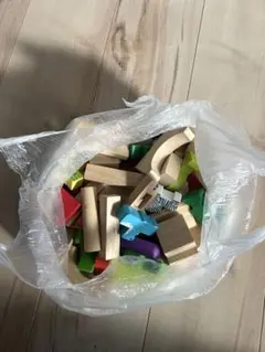 知育玩具セット 木製ブロック パズル