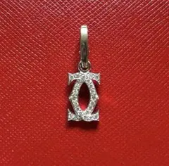 カルティエ Cartier 2C ロゴ チャーム ホワイトゴールド ダイヤモンドのサムネイル