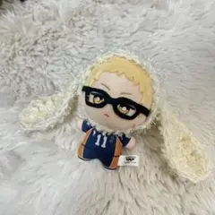 試作格安♡【10cmぬい用】ふわふわうさ耳ヘッドドレス♡ ちびぐるみ対応 推し活