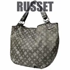 良品 RUSSET ラシット トートバッグ ナイロン レザー モノグラム