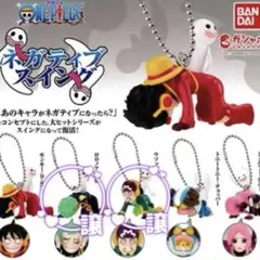 ワンピースバーガーチョッパーマン&ワンピース ネガティブストラップ 70個セット ワンピースバーガーチョッパーマン&ワンピース ネガティブ