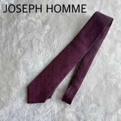 【美品】JOSEPH HOMME バーガンディドットネクタイ