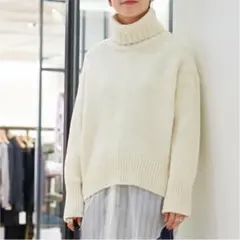 GALERIE VIE ギャルリーヴィー ファインウール ハイネックプルオーバー