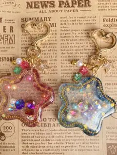 【2点セット】シャカシャカキーホルダー レッド