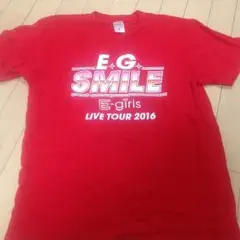 E-girls ライブＴシャツ E.G.SMILE